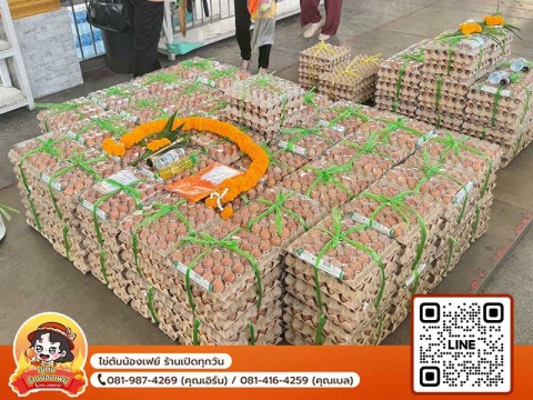 บริการแก้บนที่วัดหลวงพ่อโสธร พร้อมพวงมาลัยครบเซ็ต